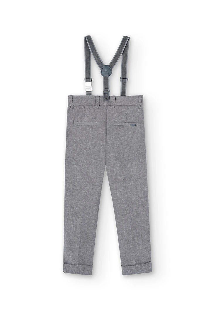 Leinenhose Jeans für Jungen, in Grau