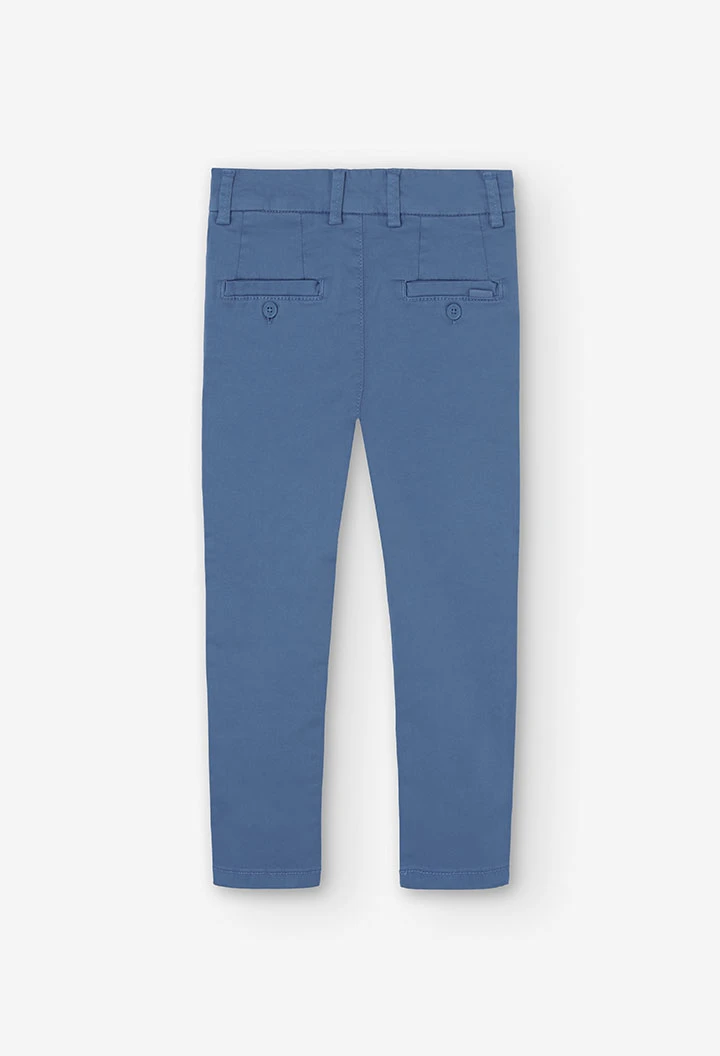 Pantalon en satin pour garçon en bleu