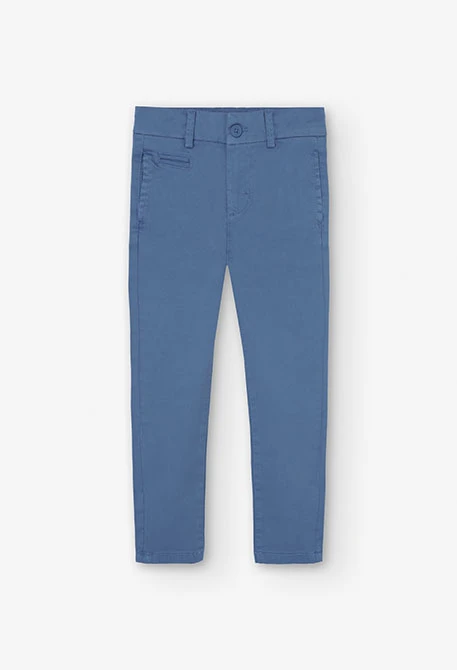 Pantalon en satin pour garçon en bleu