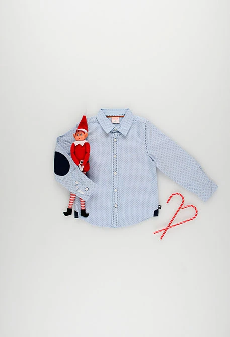 Camicia oxford stampata per bambino