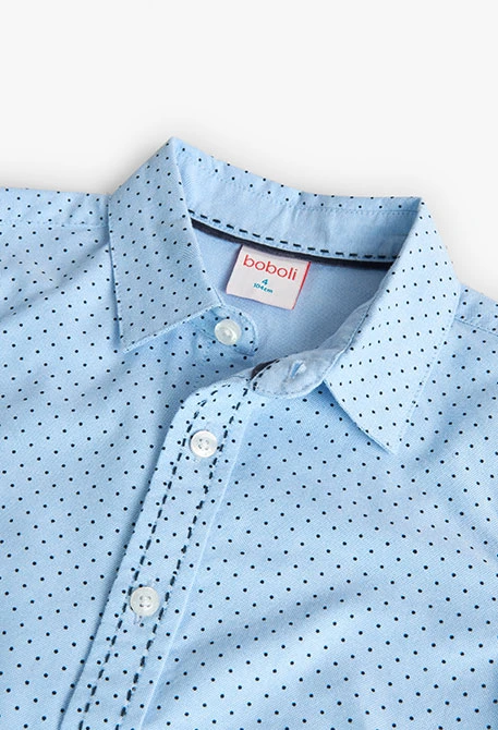 Camisa oxford estampada para niño