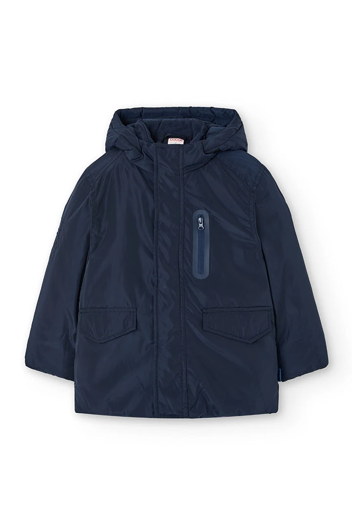 Navy blue parka for boy