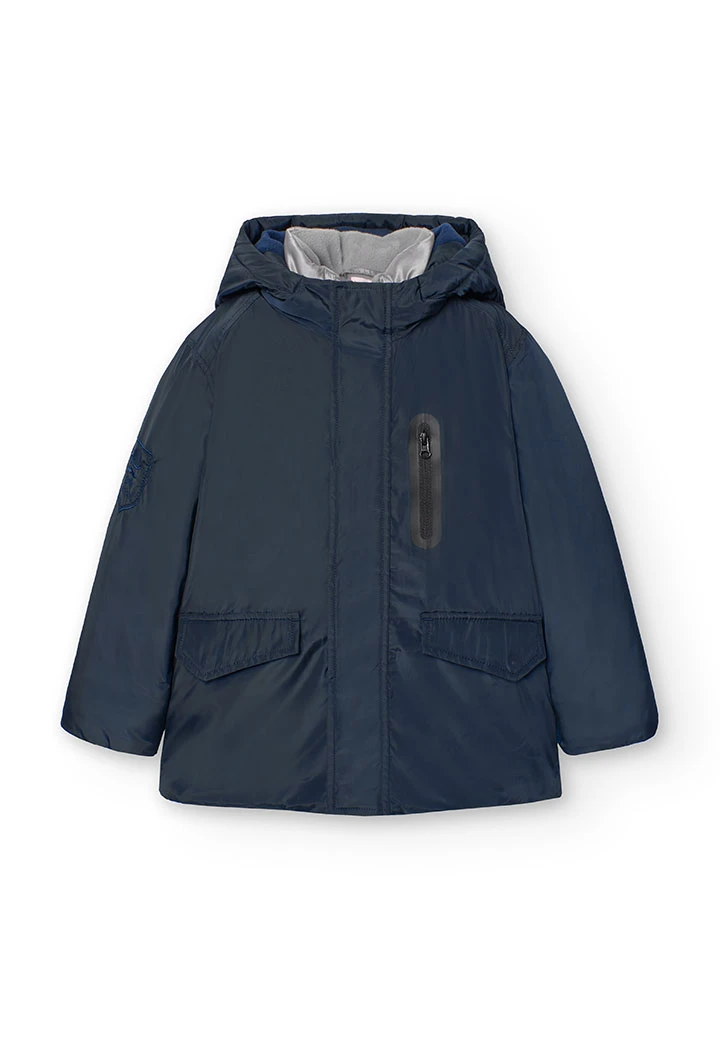 Parka para niño en azul marino