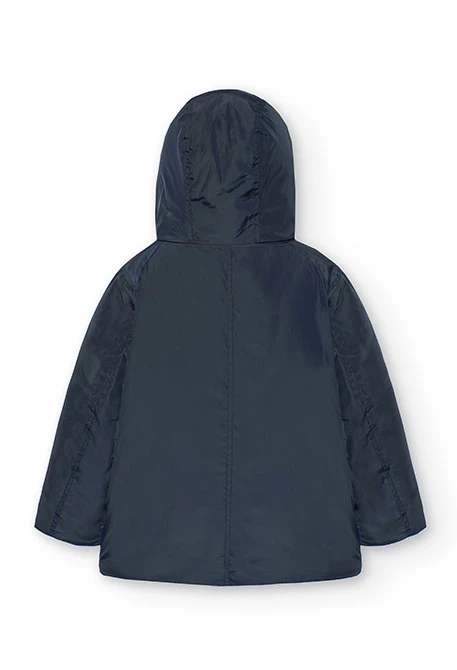 Parka para menino em azul-marinho