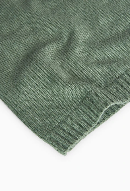 Maglione in tricot per bambino in verde 