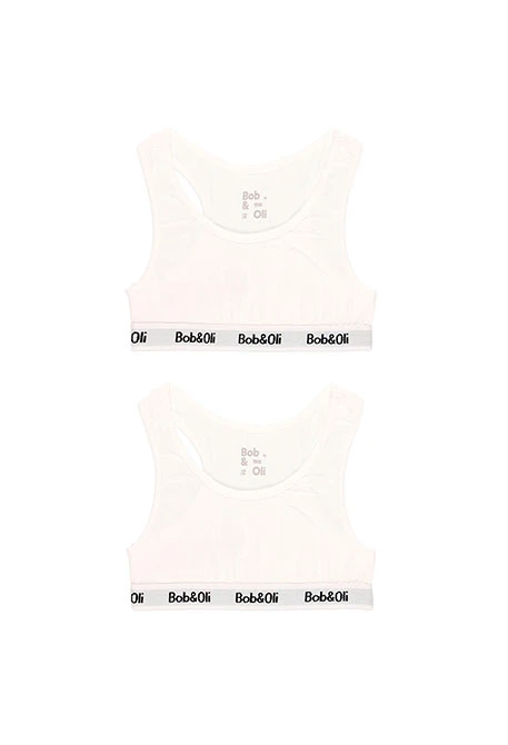 Pack 2 tops pour fille - organique
