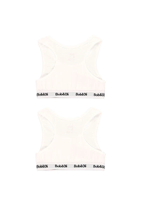 Pack 2 tops pour fille - organique