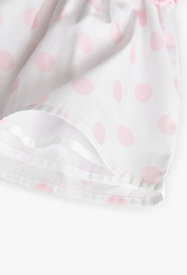 Baby girl knitted dress in pink colour