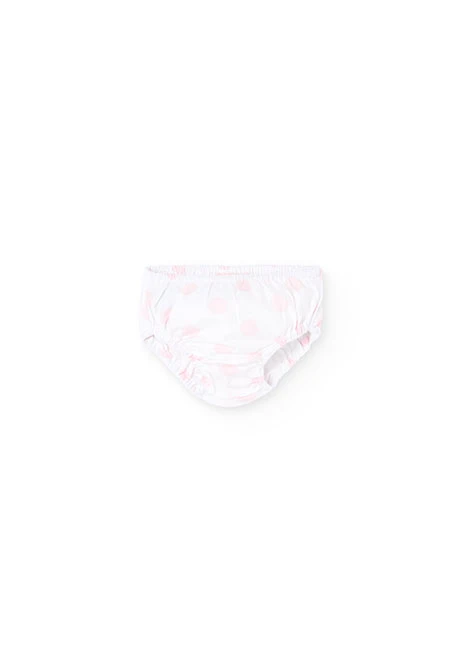 Robe en tricot pour bébé fille de couleur rose