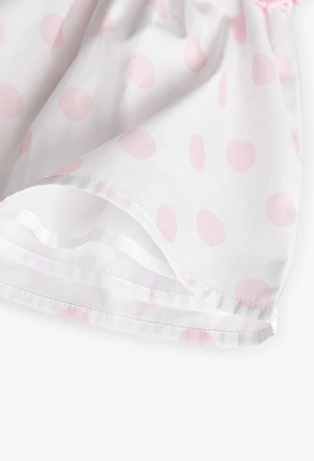 Robe en tricot pour bébé fille de couleur rose