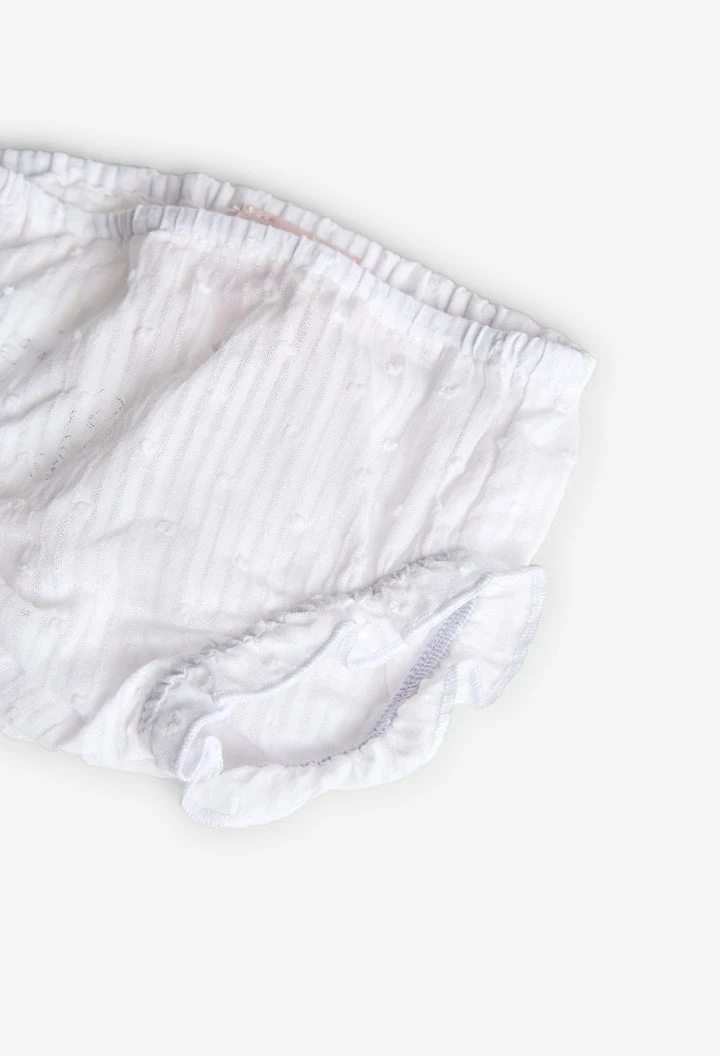 Abitino in popeline per bambina in colore beige