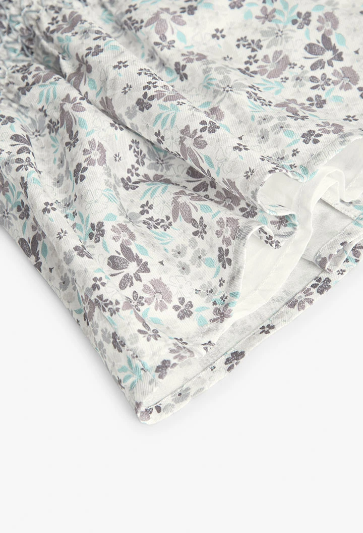 Vestito neonata in maglia con fiori