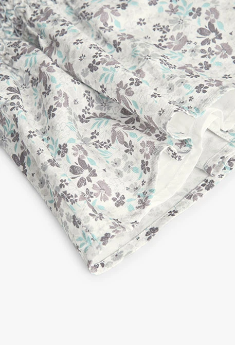 Vestito neonata in maglia con fiori