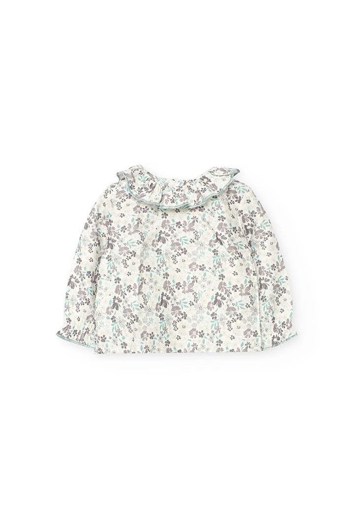 Conjunto bebé de punto verde cuadros