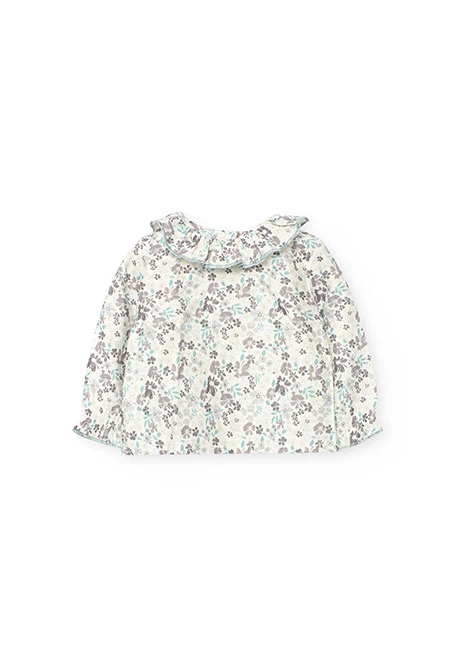 Conjunto bebé de punto verde cuadros