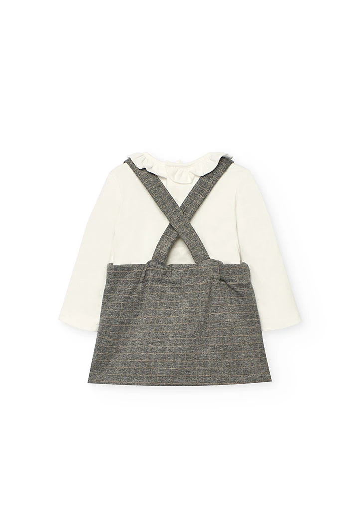 Grey knitted baby set