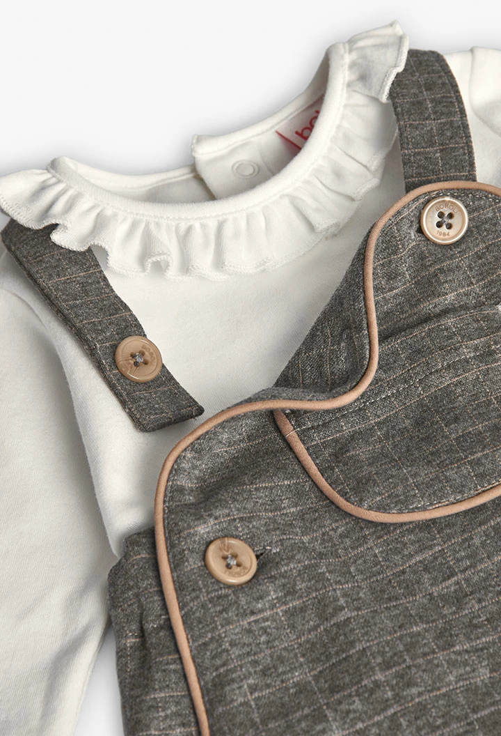 Baby-Set grauer Strick