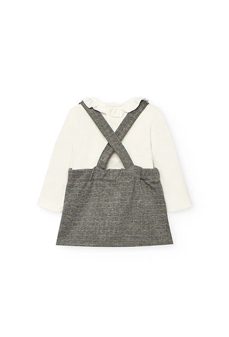 Grey knitted baby set