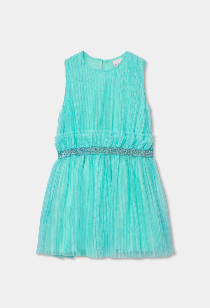 Blue tulle dress