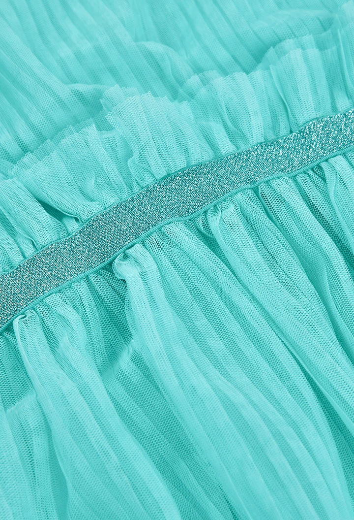 Blue tulle dress