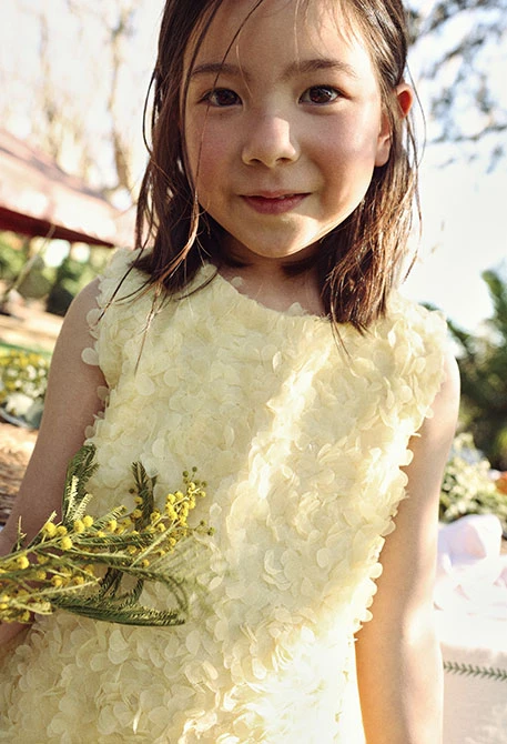 Vestido tul amarillo