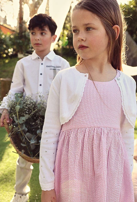 Chaqueta niña blanco