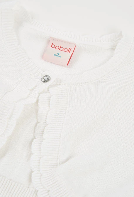 Chaqueta niña blanco