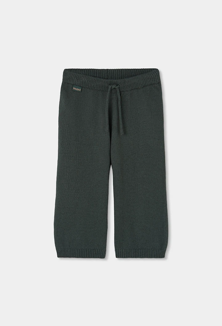 Grüne Mädchenhose mit Kordelzug