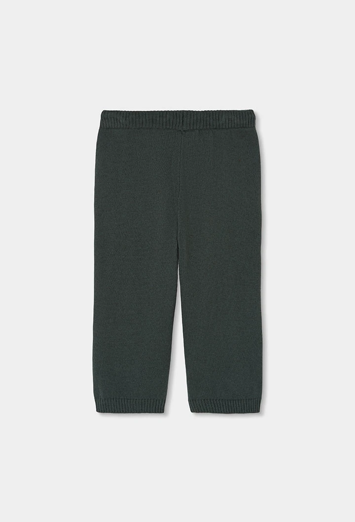 Pantalón verde niña con cordón