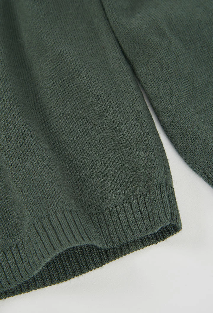 Pantalón verde niña con cordón