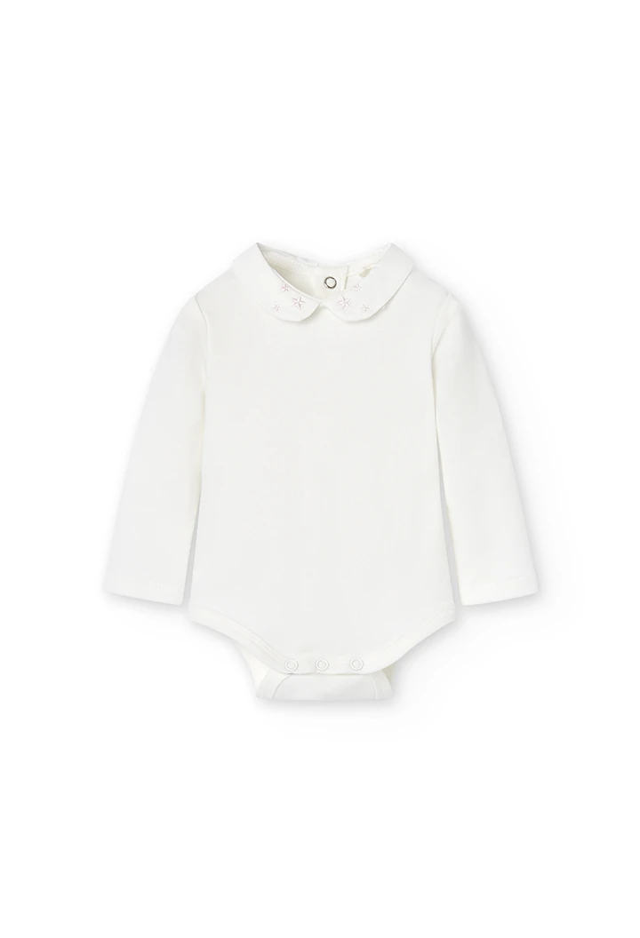 Pack en tricot bi matiere pour bébé fille -BCI