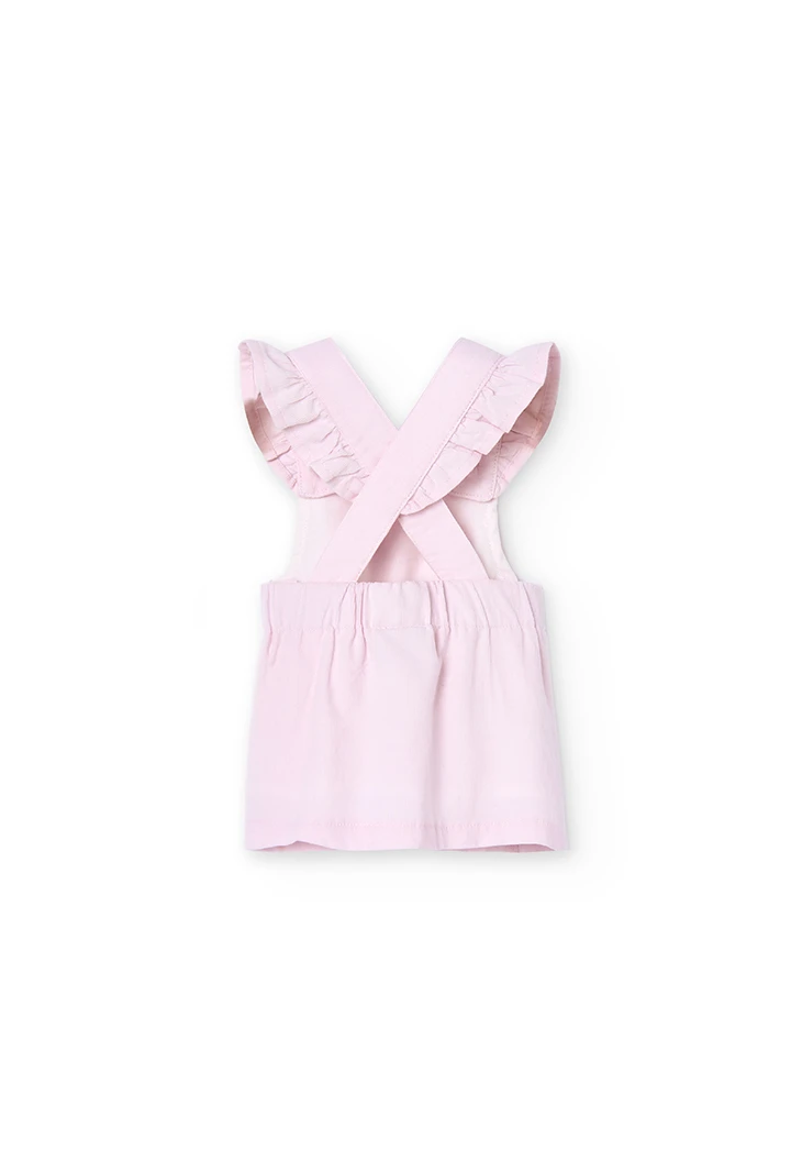 Pack en tricot bi matiere pour bébé fille -BCI