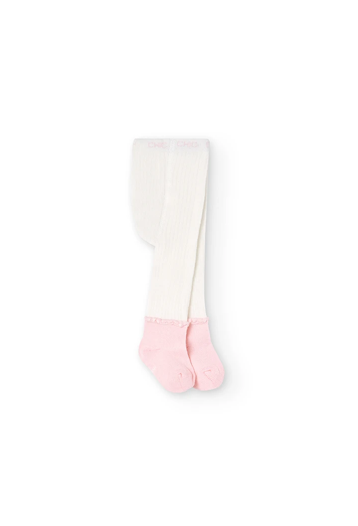Thick tights with socks for baby -BCI