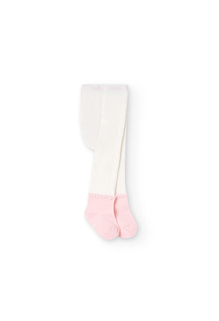 Collant  avec chaussettes pour bébé -BCI