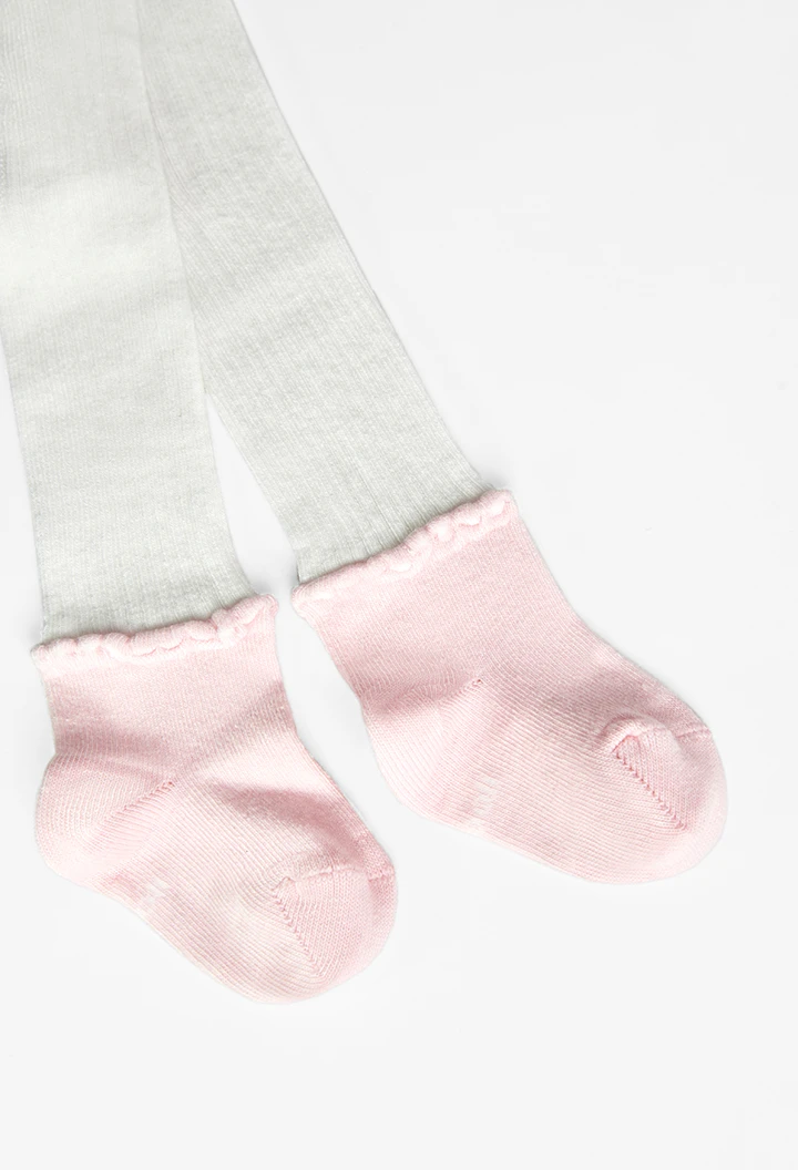 Collant  avec chaussettes pour bébé -BCI