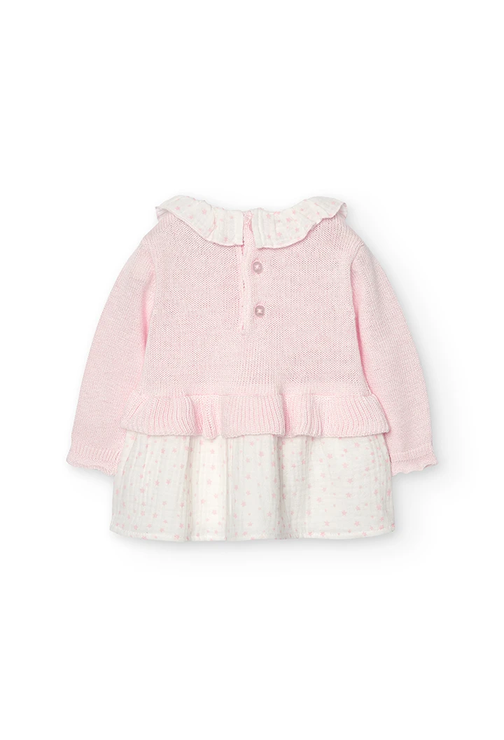 Knitwear dress for baby girl -BCI