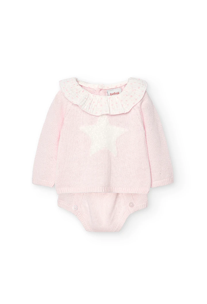 Pack en tricot pour bébé fille -BCI