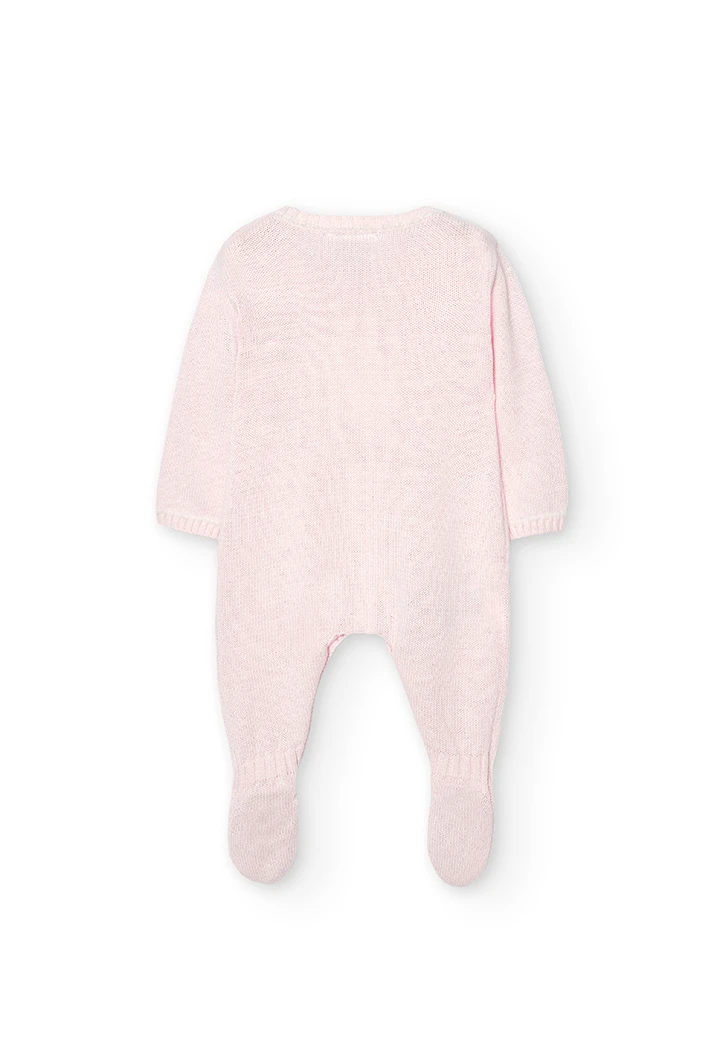 Pack tricotosa de bebé color rosa-BCI