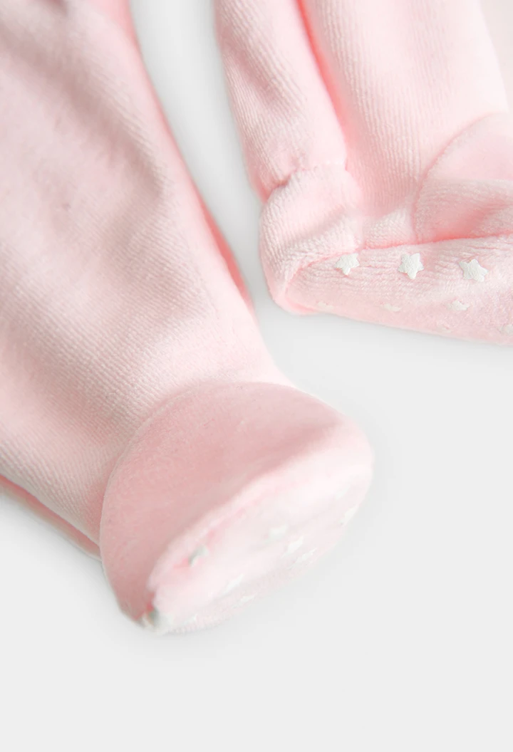 Grenouillere en velours pour bébé fille -BCI