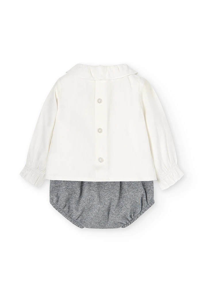 Pack en tricot bi matiere pour bébé -BCI