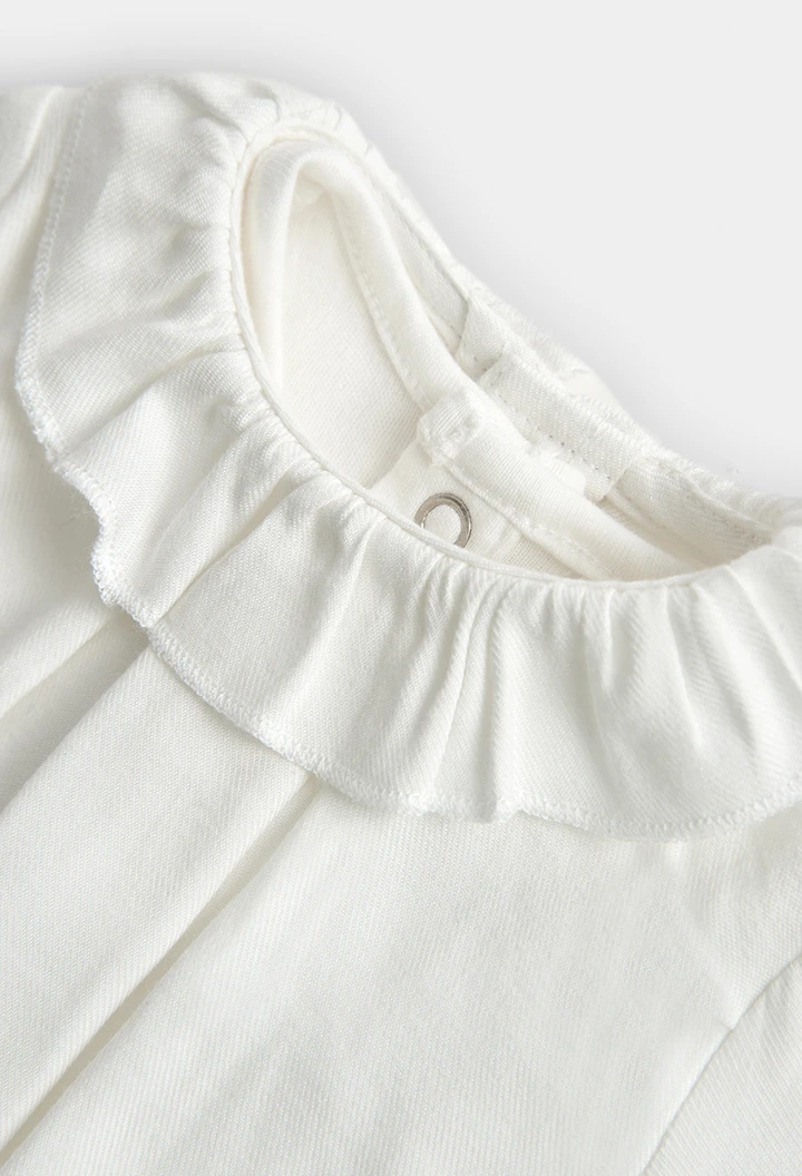 Blouse bi matiere pour bébé fille -BCI