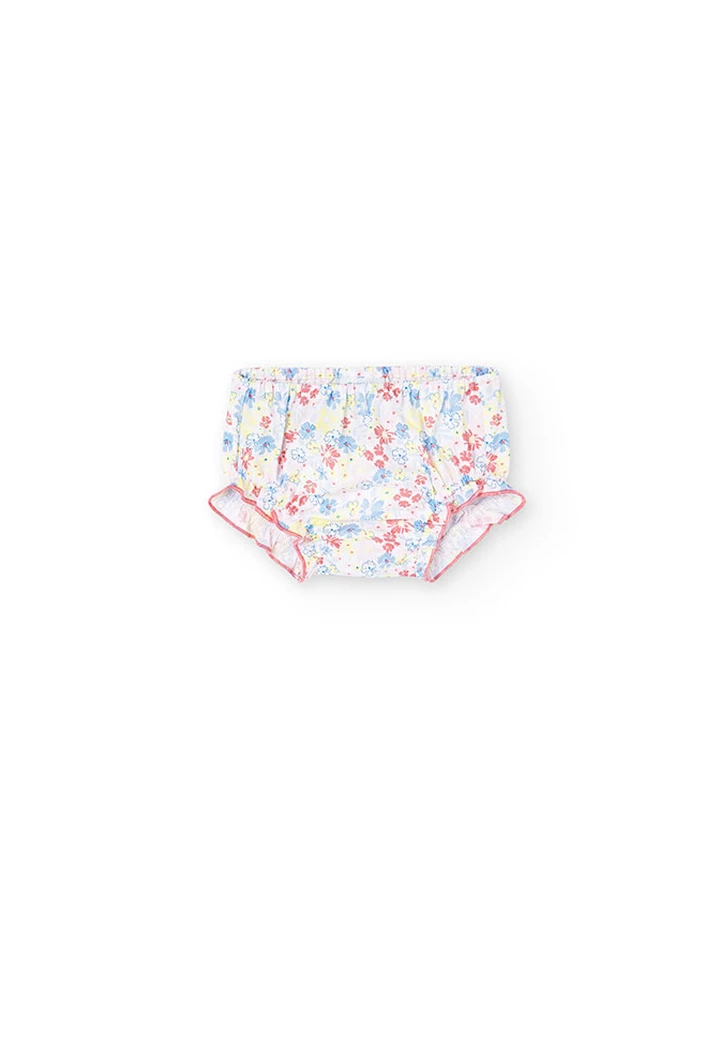 Robe en popeline à imprimé floral pour bébé fille