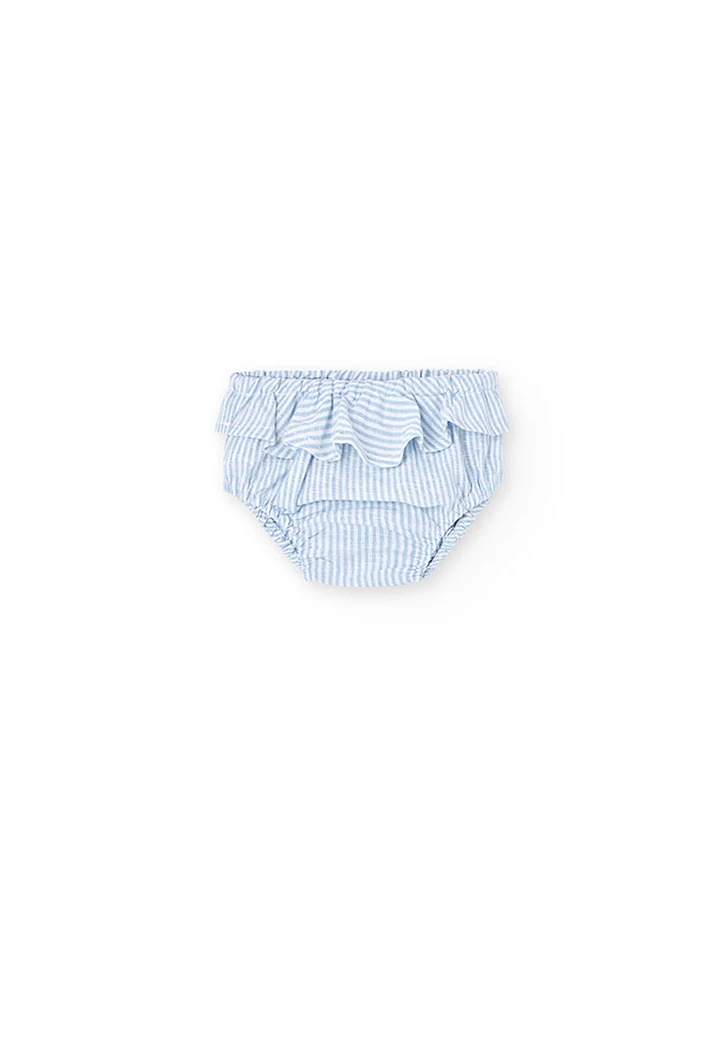 Robe en lin rayée pour bébé