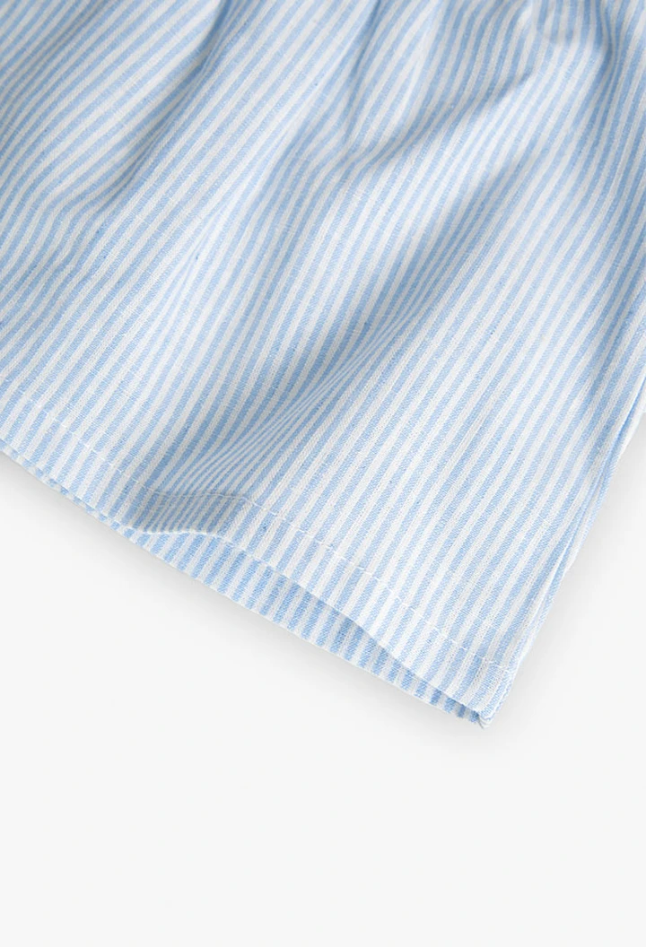 Robe en lin rayée pour bébé