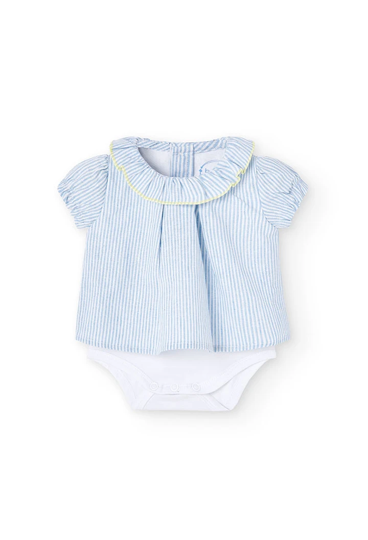 Pack combiné rayé pour bébé fille