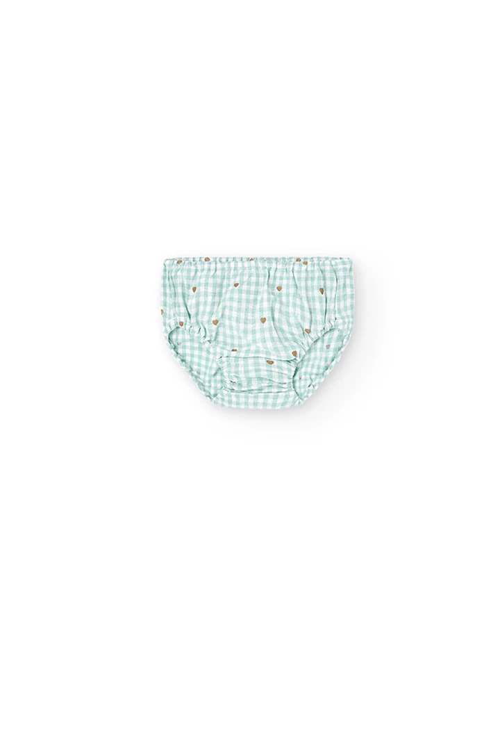 Robe pour bébé en lin à carreaux vichy