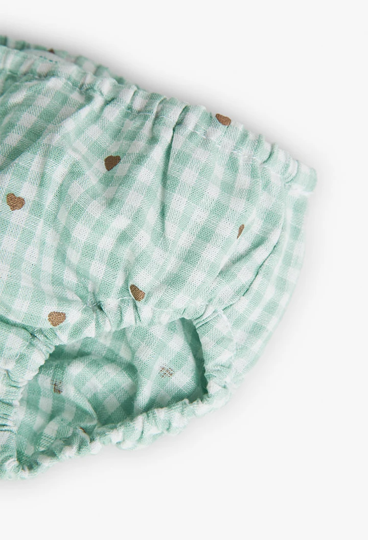 Robe pour bébé en lin à carreaux vichy