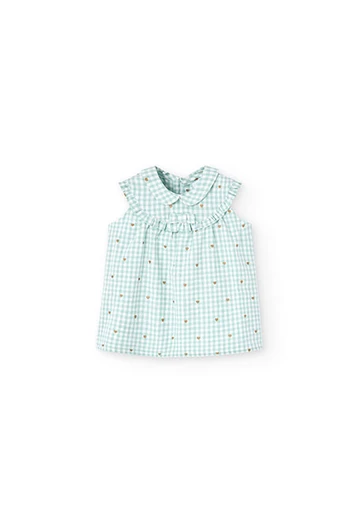 Baby gingham linen dress