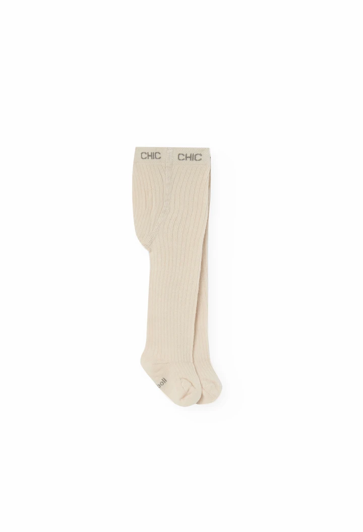 Strumpfhose für Baby-Mädchen in Beige