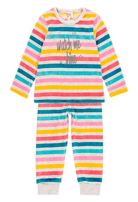 Pyjama en velours pour fille - organique